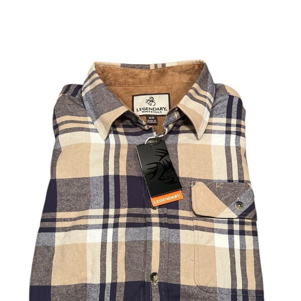 Legendary Whitetails NWT Buck Camp Flannel Shirt size Medium